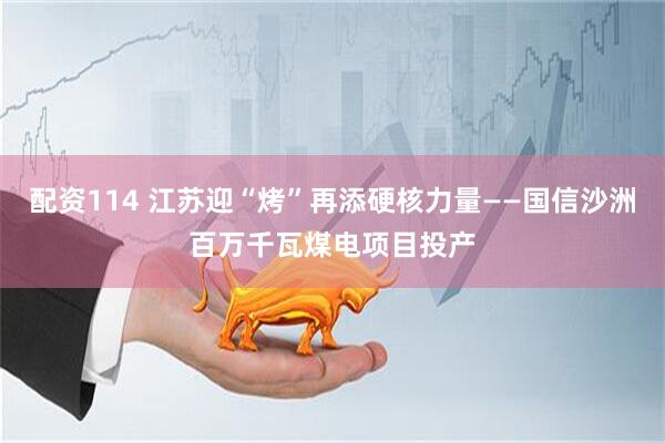 配资114 江苏迎“烤”再添硬核力量——国信沙洲百万千瓦煤电项目投产